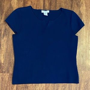 ♦️2/$20 ‘August Silk’ Knit Navy blue top
